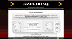 Desktop Screenshot of masterbillard.com