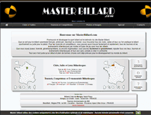 Tablet Screenshot of masterbillard.com